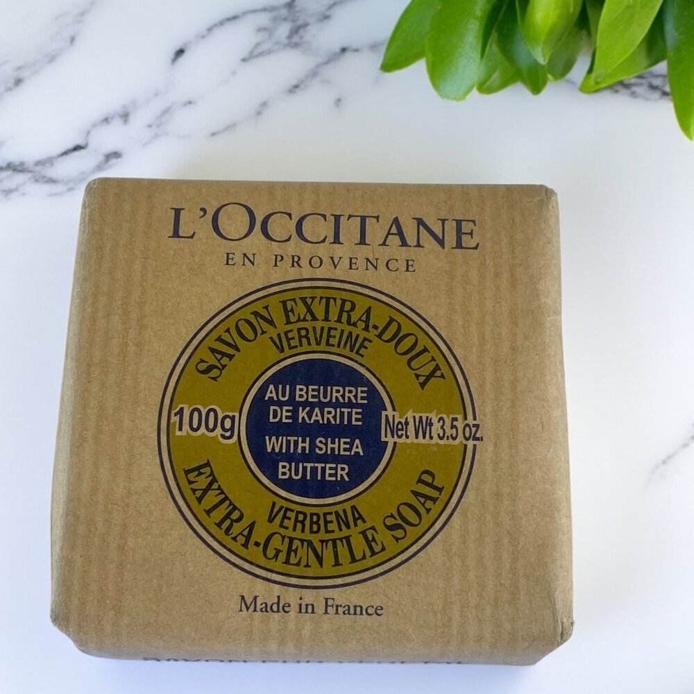 New L'Occitane Verbena Extra-Gentle Soap With Shea Butter 3.5 oz Sealed